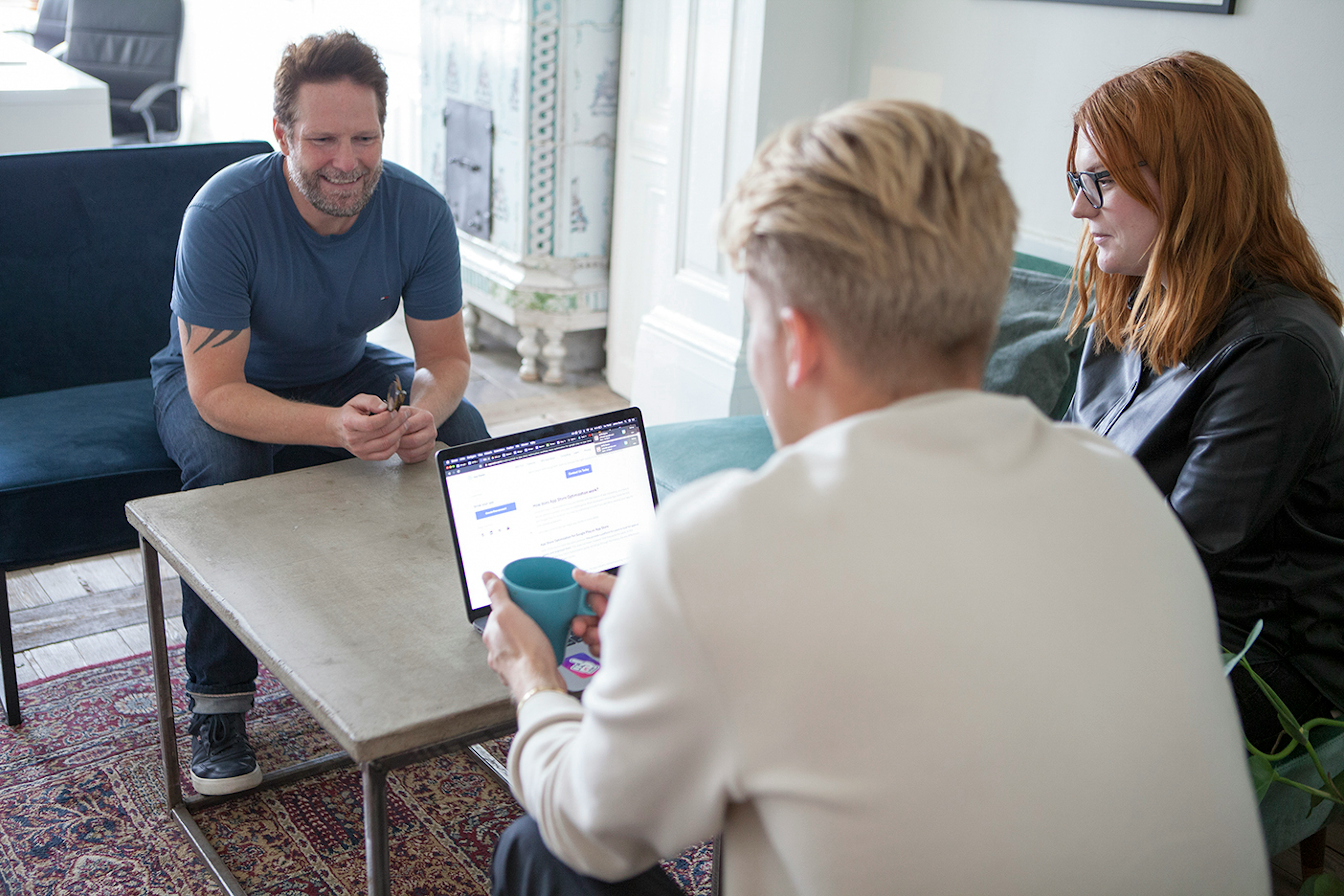 Advisor meeting with clients